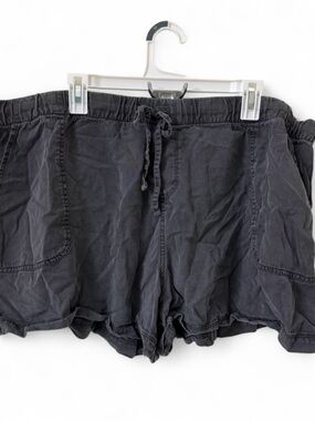 GAP Washed Charcoal Drawstring Athletic Shorts
